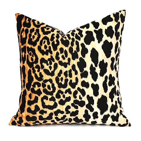 Veronica: A Velvet Leopard Pillow Cover - Annabel Bleu