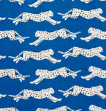 Leaping Leopards: Schumacher Home Decor & Upholstery Fabric by the yard - Annabel Bleu