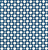 Schumacher Fabric by the yard: BETWIXT, Indigo - Annabel Bleu