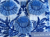 Abigayl: Swedish Embroidered Schumacher Fabric by the yard - Annabel Bleu