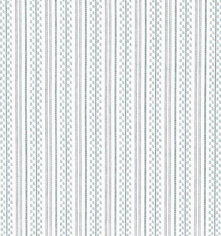 Schumacher Fabric by the yard: Jack Stripe, Sky Blue - Annabel Bleu