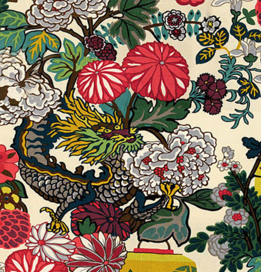 Alabastar Chiang Mai Dragon: Schumacher Fabric by the yard