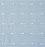 Teton: Tufted Woven Schumacher Upholstery fabric by the yard - Annabel Bleu