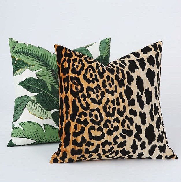 Vintage leopard outlet pillows