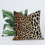 Velvet Leopard Pillow / Animal Pillow Cover / Velvet Cheetah Pillow / Hollywood Regency Pillow cover - Annabel Bleu