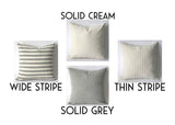 Grey Pillow Cover / Solid Grey Pillow / Decorative Grey Throw Pillow / Grey Sofa Pillow Cover / Heather Gray Pillow Case - Annabel Bleu