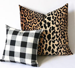 Velvet Leopard Pillow / Animal Pillow Cover / Velvet Cheetah Pillow / Hollywood Regency Pillow cover