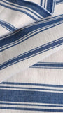Ticking Pillow cover / Farmhouse Stripe Pillow / French Country Pillow / Blue Farm house Stripe Pillow Cover - Annabel Bleu