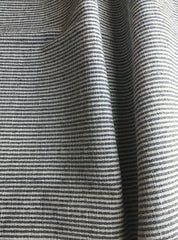 Hemp Hmong Fabric / Home Decor Fabric / Grey Upholstery / Upholstery Ticking Stripe / Heavyweight Upholstery