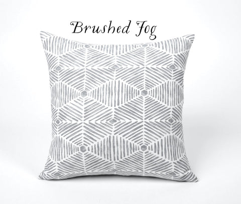 Brushed Fog Pillow / Grey Decorative Throw Pillow Cover / Throw Pillows / Decorative Pillow Cover / Light Grey Pillow Cover - Annabel Bleu