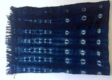 Handspun Indigo Mudcloth Fabric Blanket 4 feet x 5 feet Mud Cloth African tribal Bohemian fabric Large Rectangular Tapestry - Annabel Bleu