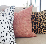 Leopard Velvet Cushion Cover / Velvet Cheetah Pillow / Animal Print  ZIPPER Pillow Cover / Jamil Natural Pillow / Hollywood Regency Pillow C - Annabel Bleu