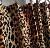 Leopard Velvet Cushion Cover / Velvet Cheetah Pillow / Self Piped Pillow Cover option / Jamil Natural / Hollywood Regency Pillow - Annabel Bleu
