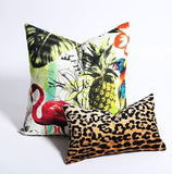 Velvet Leopard Pillow / Animal Pillow Cover / Velvet Cheetah Pillow / Hollywood Regency Pillow cover - Annabel Bleu