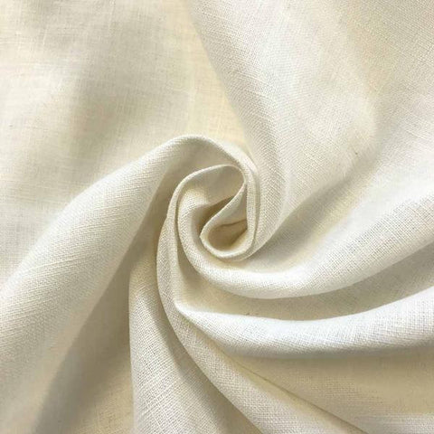 Ivory Linen fabric by the Yard / Belgian linen upholstery fabric / Linen Home Decor Fabric / Off White Home decor fabric - Annabel Bleu