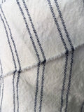 Navy Stripe pillow cover / Navy Cream 18x18 pillows & 9 other sizes / Blue pillow cover / Farmhouse Striped Pillow / French pillow Cover - Annabel Bleu