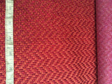 Red Orange upholstery fabric by the yard / Blood Orange Grasscloth / Woven Orange Fabric / Heavy weight Upholstery material / Thick Red Fabr - Annabel Bleu