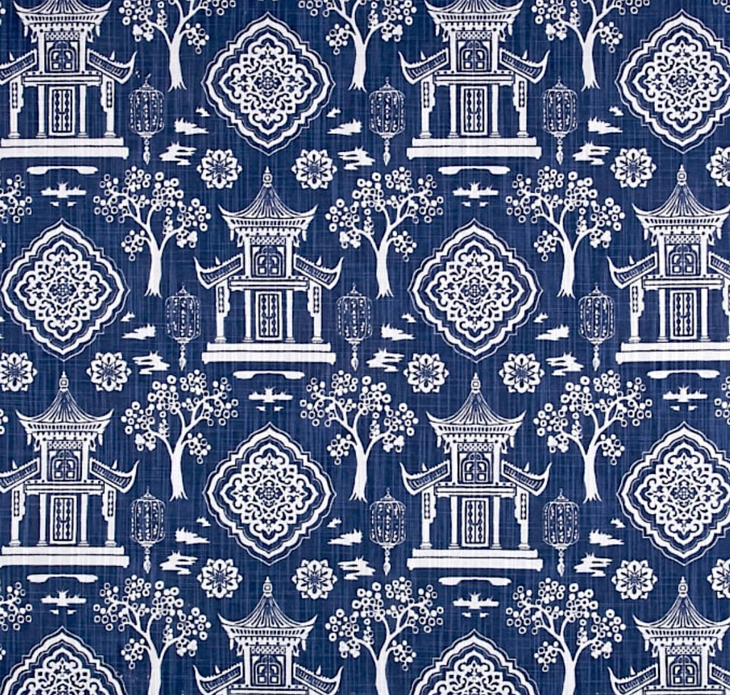 Blue Linen Fabric, Wallpaper and Home Decor