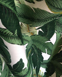Polyester Dark Green Banana Leaves Beverly Hills Hollywood Regency Fabric by the Yard Indoor/outdoor - Annabel Bleu