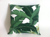 Banana Leaf Outdoor Zipper Pillow Cover - Annabel Bleu