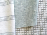 7 yards Watery Blue Linen Fabric / Aqua Linen Upholstery / Robin's Egg Fabric / Woven Blue Fabric / Heavy weight Fabric / Watery Blue Linen - Annabel Bleu