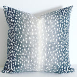 Navy Fawn Pillow Cover / 20x20 Navy pillow / 20x20 Navy accent pillow / 20x20 Navy throw pillow / Navy Animal Print pillow / Pillow for beds - Annabel Bleu