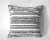 Grey Hmong Pillow cover / Boho 12x18 / Bohemian Pillow 21x21 / 24x24 Hmong Pillow / Grey Accent Pillow / Striped Bohemian Cushion cover - Annabel Bleu
