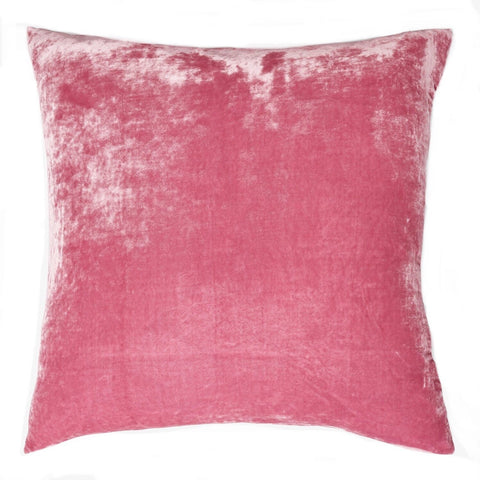 Silk Velvet Pillow Cover / Pink Pillow Cover / Solid Pink pillow case / Light Pink Pillow / Pink Silk Pillow Cover / Pink Cushion Cover - Annabel Bleu