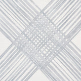 Checked Plaid Schumacher Fabric / 54" wide Fabric / Light Blue fabric by the yard / Home Decor Fabric / Blue Schumacher Lattice - Annabel Bleu
