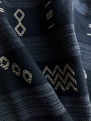 Mudcloth Upholstery Fabric by the yard / Woven Home Fabric / High End Upholstery / Backed Upholstery Cotton / Black Mudcloth Fabric