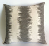 Gray Cream Pillow Cover / 12x18 12x21 20x20 22x22 24x24 26x26 16x24 Grey Pillow case / Rustic Grey Cushion Cover - Annabel Bleu