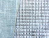 Grasscloth upholstery fabric by the yard / Sisal Fabric / Woven Watery Blue Fabric / Heavy weight Upholstery Grasscloth / Robin's Egg Blue - Annabel Bleu