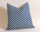 Betwixt Lumbar Pillow: Blue and Cream Pillow Cover / Schumacher Pillow / Schumacher Indigo Betwixt Pillow 12x18 12x21 14x36 16x24 - Annabel Bleu