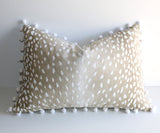 Navy Blue Ombré Fawn Pillow Cover / Available in 10 Sizes - Annabel Bleu