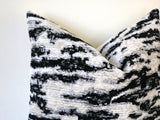 Serengeti Tigre Blanc Pillow Cover / Schumacher Pillow Cover / Animal Print Pillow Cover / Tiger Pillow Cover - Annabel Bleu