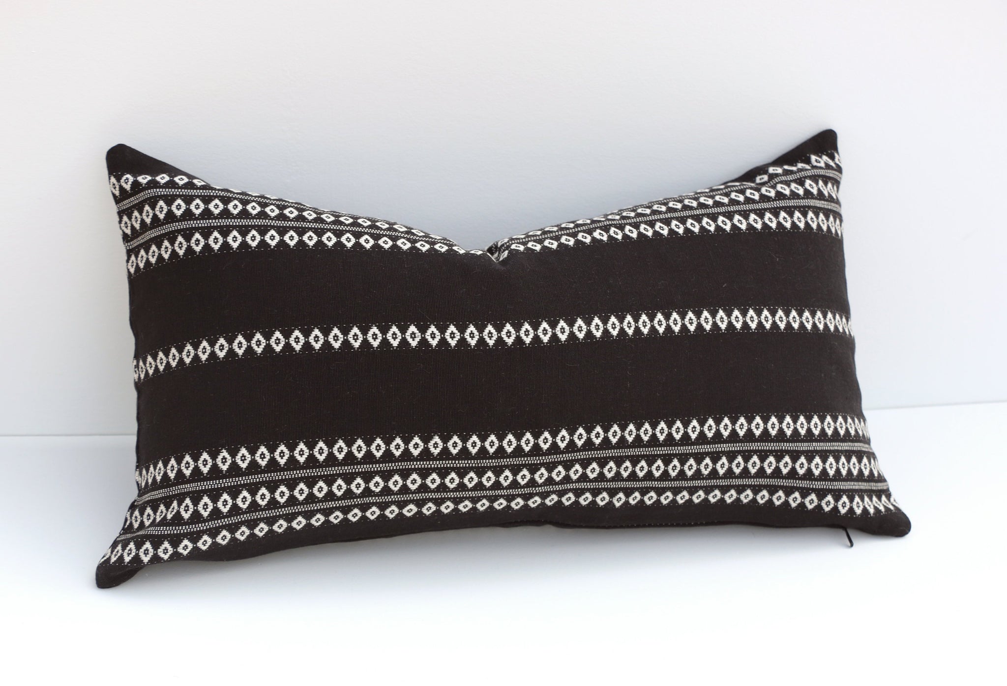 Black and white boho pillows sale