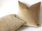 Antique Gold Pillow Cover / Gold Pillow Cover / Vintage Velvet Pillow / Solid Mustard Gold Cushion Cover - Annabel Bleu