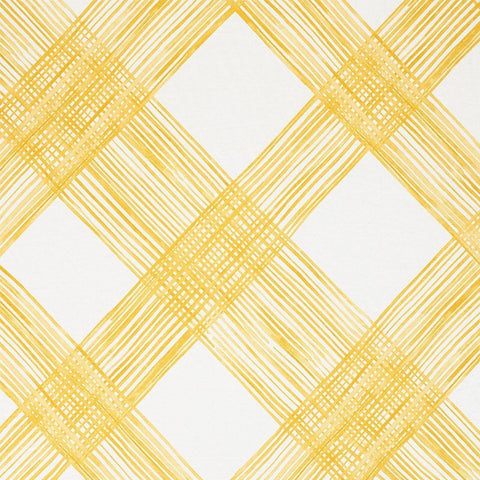 Schumacher Tristan Patchwork Yellow Fabric - SCH 76762