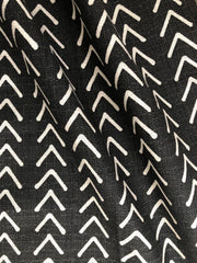 Mudcloth Upholstery Fabric by the yard / Home Decor Fabric / Black Upholstery Fabric / Heavy weight fabric / Black Mudcloth Fabric