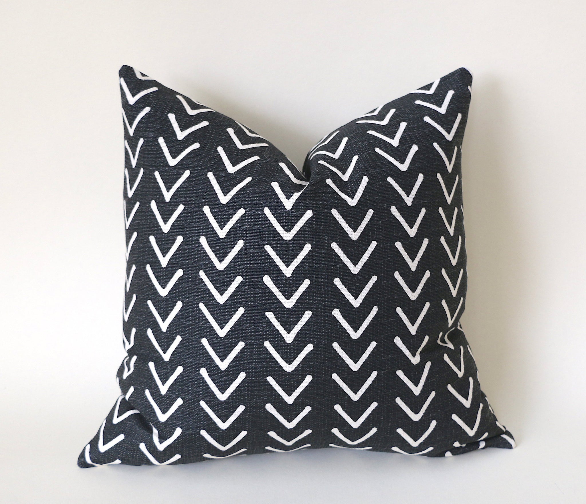 Black Mudcloth Pillow Cover Black Pillow Cover Mudcloth 14x36 12x21 16x16 18x18 20x20 22x22 24x24 26x26 Zipper Pillow Case Annabel Bleu