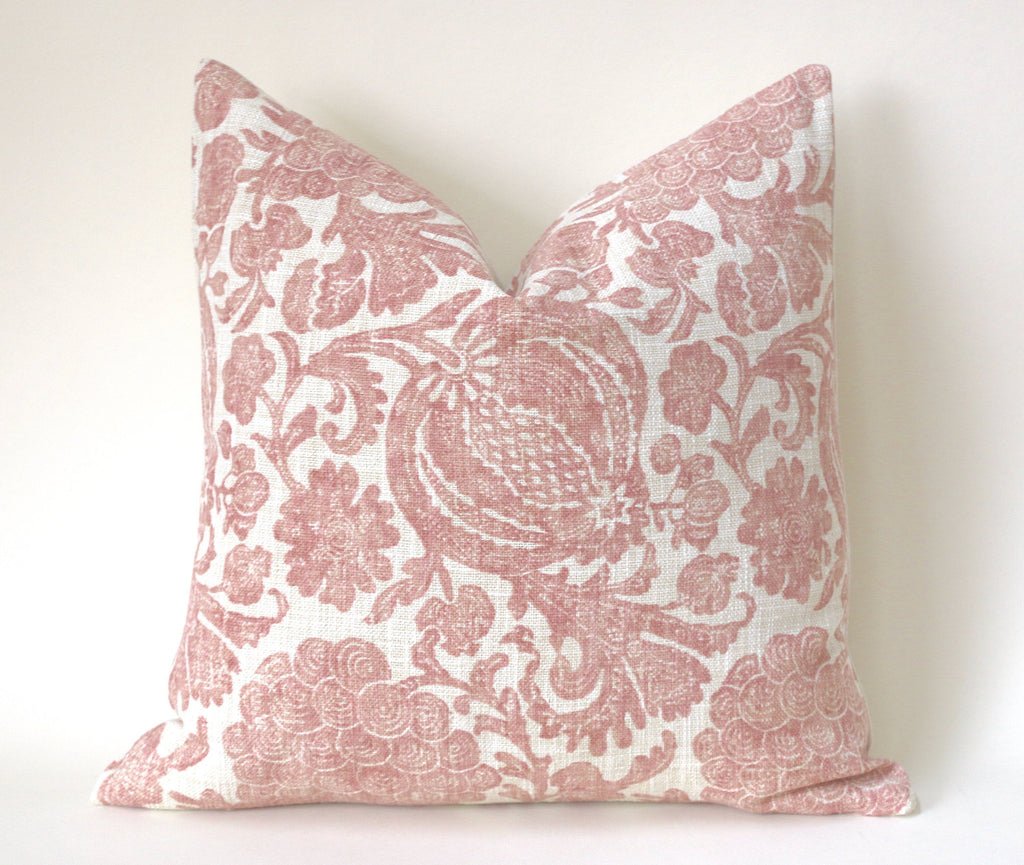 Conover Blush Pink Lumbar Floral Pillow