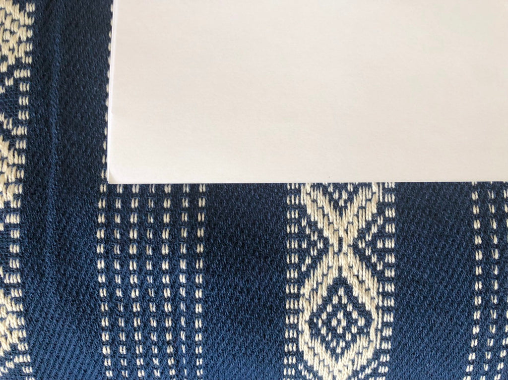 Boho fabric by the yard ''Blue flap 