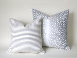 Antelope pillow cover / fawn pillow cover / neutral decor / animal print decor / deer pillow / linen pillow case / zipper pillow cover - Annabel Bleu