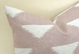 Mauve Pillow 18x18 / 18x18 Boho Pillow / 18x18 Pink Southwestern / 18x18 Tribal Pillow / 18x18 Boho Decor / Throw Pillow 18x18 / Linen 18x18 - Annabel Bleu