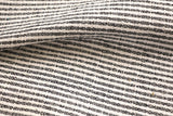 Black Hemp Hmong Fabric / Home Decor Fabric / Black Upholstery / Upholstery Ticking Stripe / Heavyweight Upholstery - Annabel Bleu