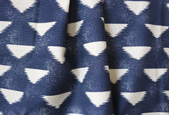 Boho Upholstery Fabric by the yard / Home Decor Fabric / Desert Upholstery Fabric / Heavy weight fabric / Indigo Mudcloth Fabric
