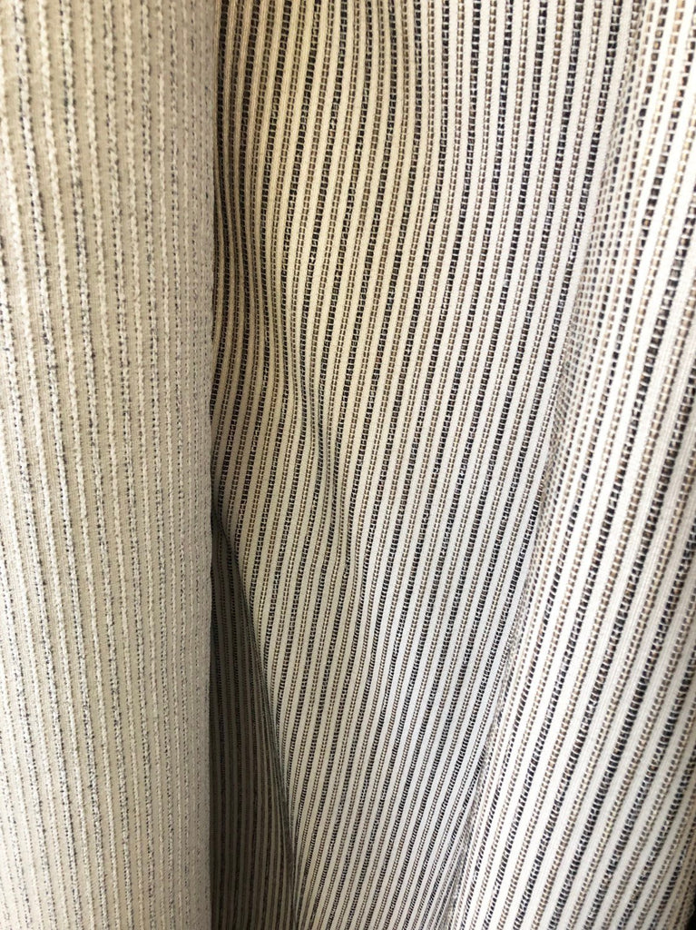 Upholstery Fabric by the yard / Jute stripe fabric / Beige Home Decor ...
