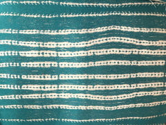 Turquoise Mudcloth Fabric / Turquoise Upholstery Fabric by the Yard / Mudcloth Home Decor Fabric / Teal Mudcloth Upholstery