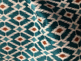 Topanga: A Performance Fabric Collection / Orange Teal Upholstery Fabric by the Yard / Home Decor Fabric - Annabel Bleu