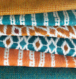 Tangerine Mudcloth Fabric / Orange Upholstery Fabric by the Yard / Mudcloth Home Decor Fabric / Orange Mudcloth Upholstery - Annabel Bleu